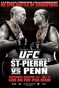 Постер к фильму «UFC 94: St-Pierre vs. Penn 2 (2009)»