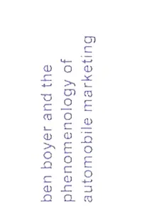 Главный постер фильма «Ben Boyer and the Phenomenology of Automobile Marketing (2001)»