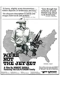 Главный постер фильма «We're Not the Jet Set (1974)»