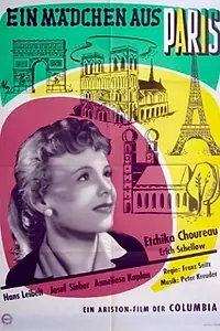Постер к фильму «Ein Mädchen aus Paris (1954)»