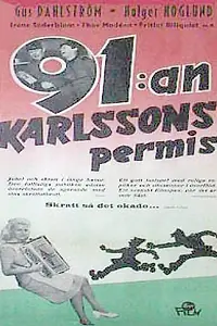 Главный постер фильма «91:an Karlssons permis (1947)»