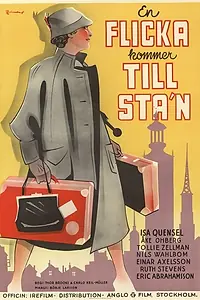 Главный постер фильма «En flicka kommer till sta'n (1937)»