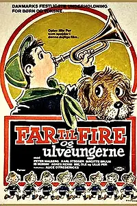 Постер к фильму «Отец четверых и волчата (1958)»