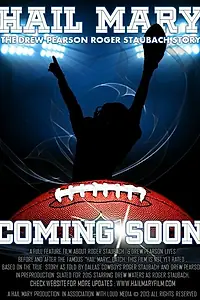 Главный постер фильма «Hail Mary: The Drew Pearson Roger Staubach Story»