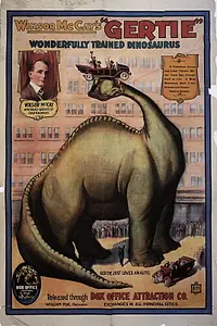 Главный постер мультфильма «Динозавр Герти (1914)»