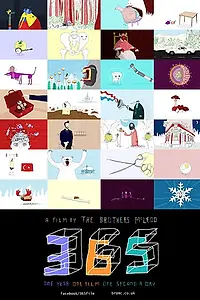 Главный постер мультфильма «365 — Один фильм. Один год. Одна секунда в день (2014)»
