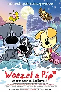 Главный постер мультфильма «Woezel & Pip Op zoek naar de Sloddervos! (2016)»