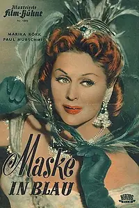 Главный постер фильма «Маска в голубом (1953)»