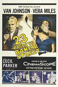 Постер к фильму «Двадцать три шага по Бейкер Стрит (1956)»
