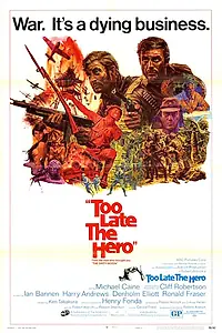 Главный постер фильма «Слишком поздно, герой (1970)»