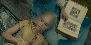 Милли Олкок — роль Young Rhaenyra Targaryen в сериале «Дом Дракона», кадр #9